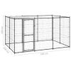 Outdoor Dog Kennel Steel with Roof 78.1 ftÂ¬â‰¤