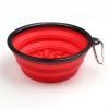 Portable Pet Feeder Travel Foldable Pet Dog Bowl Silicone Collapsible Slow 350ml/1000ml Feeding Bowl