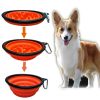 Portable Pet Feeder Travel Foldable Pet Dog Bowl Silicone Collapsible Slow 350ml/1000ml Feeding Bowl